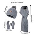 thumbnail image 3 of GDREDA Ensemble à la Mode pour Bébé d'Extérieur : Tuque, Foulard et Gants Chauds - Accessoires Trois Pièces pour Temps Froid Bleu, Taille Unique, 3 of 8