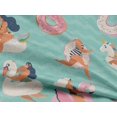 thumbnail image 5 of oneOone Rayon Light Mint Green Fabric Kawai Sewing Craft Projects Fabric Prints By Yard 56 Inch Wide, 5 of 5