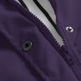 thumbnail image 4 of Jackets Women Solid Rain Jacket Outdoor Plus Size Hooded Raincoat Windproof Womens Spring Jacket on Clearance, 4 of 7