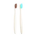 thumbnail image 1 of 2PCS Bamboo Toothbrush Vintage Natural Wood Toothbrush Nylon Bristle Toothbrush, 1 of 10