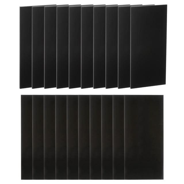 Unique Bargains 20packs Welding Lens 2' x 4.25' Shade 7 Plastic Glass Replacement Lens Black
