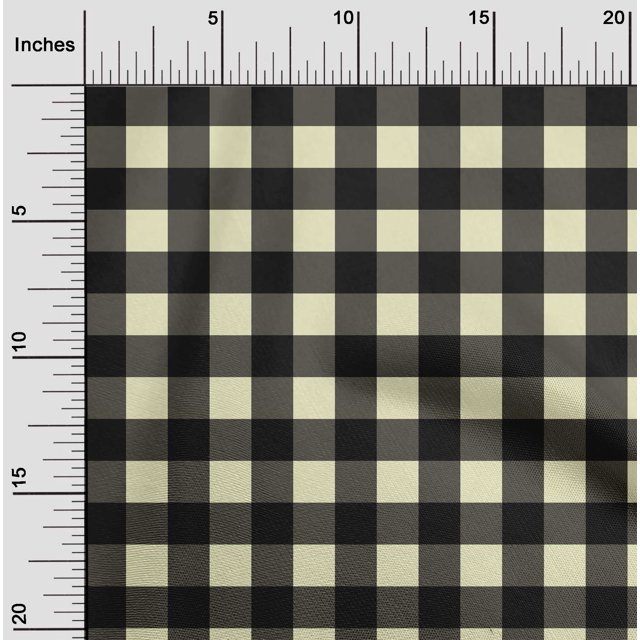 oneOone Cotton Poplin Fabric Gingham Check Fabric Prints By Yard 42 Inch Wide