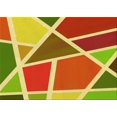thumbnail image 1 of Ahgly Company Tapis Rectangulaire Lavable en Machine Intérieur Vert Transitionnel, 2 Pieds x 5 Pieds, 1 of 7