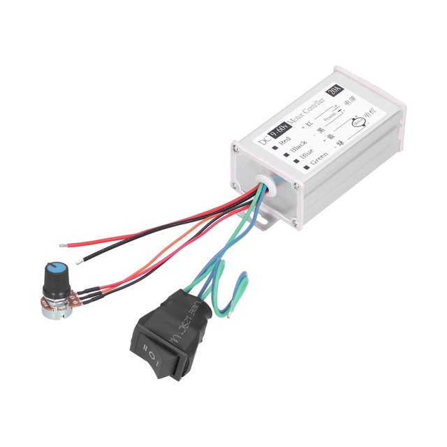 Contrôleur de Vitesse Moteur DC, DC9-60V 20A Régulateur de Vitesse Moteur Haute Efficacité pour Régulation de Vitesse pour Réglage de Gradation