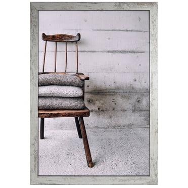 Unbranded Cadre d'affiche 16x20 po. Museum Perfection fini Piquet Blanc, Cadre mural décoratif pour affiche