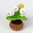 thumbnail image 2 of Handmade Crochet Panda Potted Night Light Cute Knitted Ornament Home Office Decor Gift, 2 of 5
