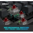 thumbnail image 4 of Adesso EasyTouch 1300 Multi-OS RGB Mechanical Full-Size Keyboard with CoPilot AI, 4 of 9
