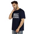 thumbnail image 4 of Inkmeso T-Shirt à Col Rond pour Hommes avec Imprimé Graphique Best Papa Ever.€ T-Shirt pour la Fête des Pères, 4 of 7
