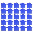 thumbnail image 1 of Unique Bargains House Shape Blank Tags Metal Stamping Tag Blank Dog ID Tags, Blue Engraving Tags, 25 Pack, 1 of 7