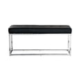 thumbnail image 2 of Heavenly Collection Black Leather Bench, 2 of 3
