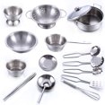 thumbnail image 4 of 16 Pcs Set Kids Play House Kitchen Toys Cookware Cooking Utensils Pots Pans Gift, 4 of 5