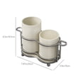 thumbnail image 3 of Fridja Home Essentials Kitchen Countertop Tool Stand Knife and Spoon Drying Rack Hygienic Kitchen Tool Caddy Stainless Steel Cutlery organizer, 3 of 6