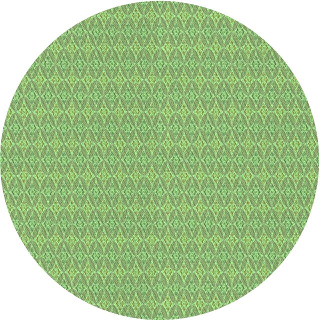 Ahgly Company Tapis d'Intérieur Rond Lavable en Machine Vert Transitionnel Oignon Vert, 3 Pieds Rond