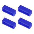 thumbnail image 1 of Unique Bargains Watch Band Strap Loops Silicone for 19mm Width Watch Band, Blue 4 Pack, 1 of 5