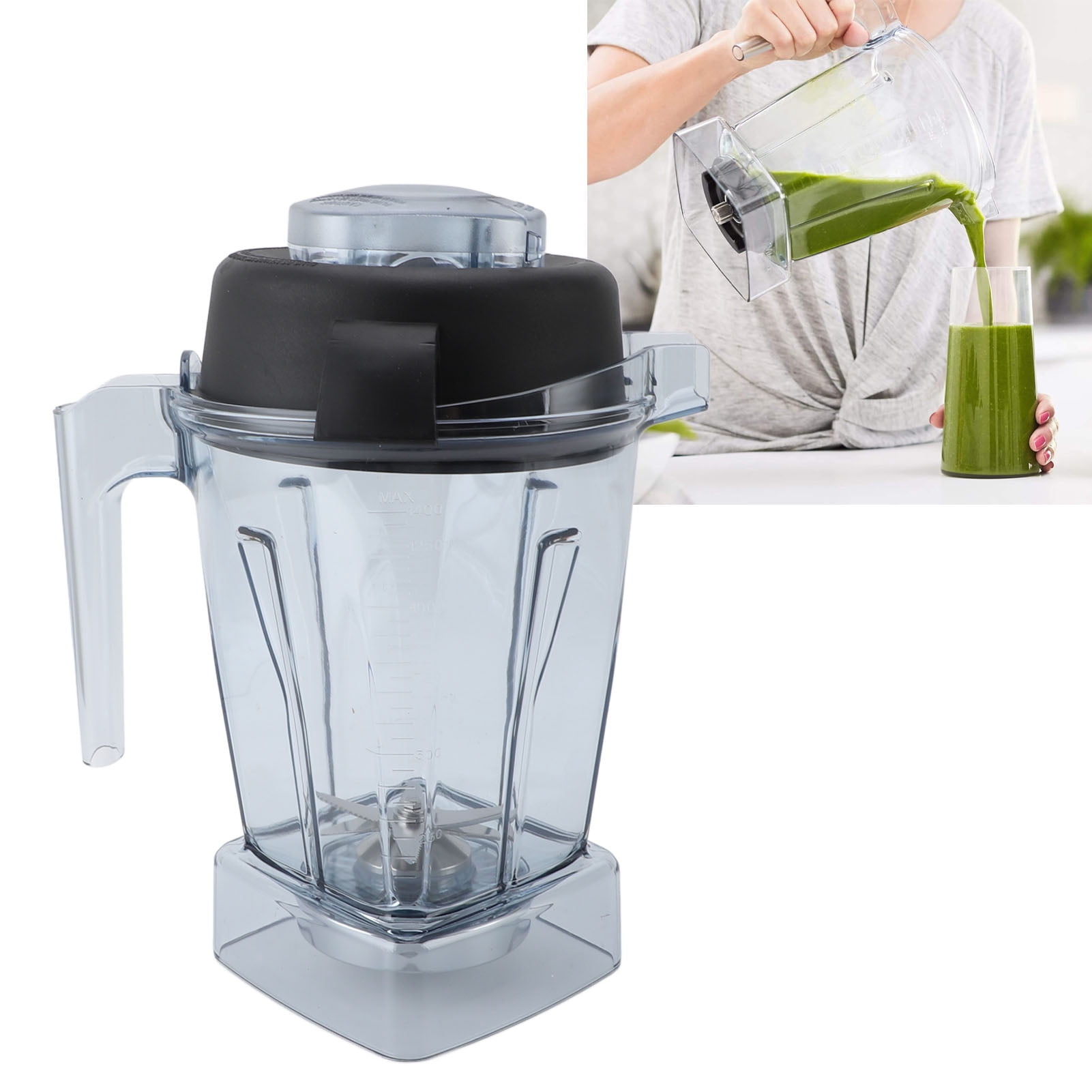 Blender Accessories, 48oz Easy Cleaning Comfortable Handle Blender Pitcher  for Kitchen