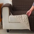 thumbnail image 3 of 2024 Produits pour Animaux Housse de Meuble Protecteur Réversible pour Chaise Chiens & Chats Bleu Marine/gris, 3 of 5