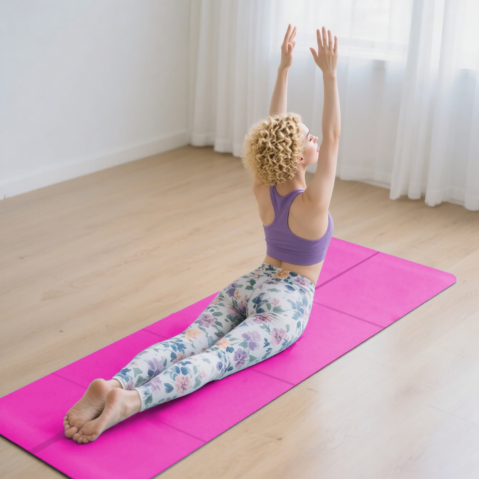 Tapis De Yoga Antidérapant 15 Mm – épais, Avec Sac De Rangement, Caoutchouc Nitrile, 185x61 Cm, Pour Pilates, Fitness, étirements