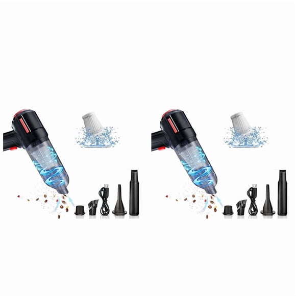 2X Compressed Air Duster Rechargeable Mini Vacuum Cleaner , 6000 PA, for Computer, Keyboard ,Laptop,Car Cleaner