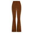 thumbnail image 4 of Birdeem Mode Femmes Pantalon Confortable Uni Décontracté à Pattes d'Éléphant Pantalon Taille Haute, 4 of 7
