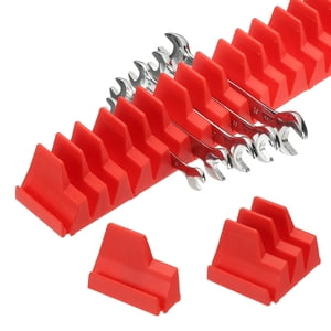 23pcs Magnetic Wrench Organizer for Tool Box, Magnetic Modular Wrench Organizer Holder Toolbox Universally for 23 Tools Drawer Chest Ratcheting Offset Wrenches, Red