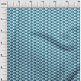 thumbnail image 3 of oneOone Polyester Spandex Teal Blue Fabric Geometric Craft Projects Decor Fabric Printed By The Yard 56 Inch Wide, 3 of 5