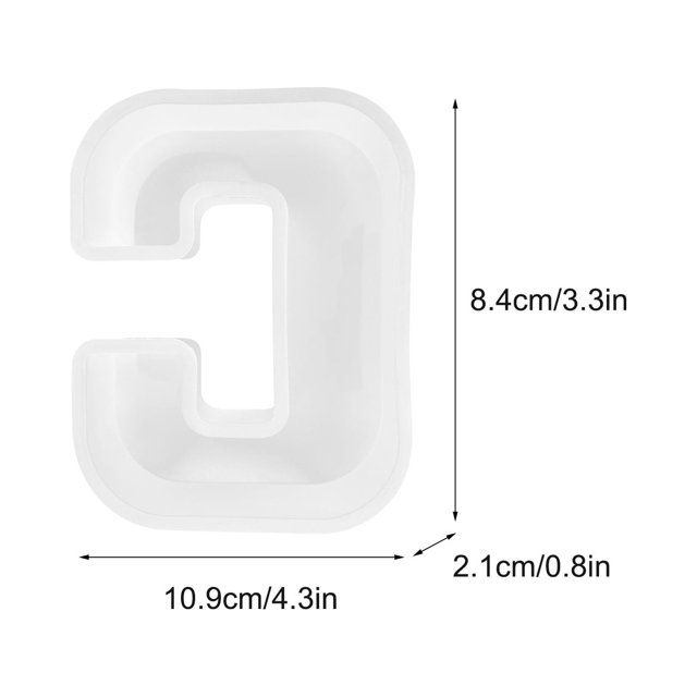 XZNGL Alphabet Cake Baking Mould English Letter Silicone Mold 3D Alphabet Letter