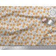 thumbnail image 3 of Soimoi Poly Georgette Fabric Text & Tiger Face Cartoon Print Fabric by The Yard 42 Inch Wide, 3 of 3