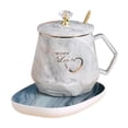 thumbnail image 1 of Ceramic Mug Gift Set with Temperature Control Pad and Spoon in Gift Box for Business Events or Small Gifts, 1 of 8