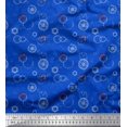 thumbnail image 1 of Soimoi polyester Crepe Fabric Watches & Texture Printed Fabric 1 Yard 42 Inch Wide, 1 of 2