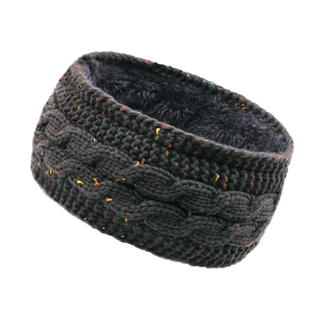 Bandeau Tricoté d'Hiver pour Femmes, Accessoire de Sport Extensible et Doux