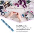 thumbnail image 4 of 100 Pieces Rhinestone Rondelles with Big Holes Charm Spacer Beads Jewelry Crystal Multi-colors Loose Bead for DIY Necklace Lake Blue, 4 of 8