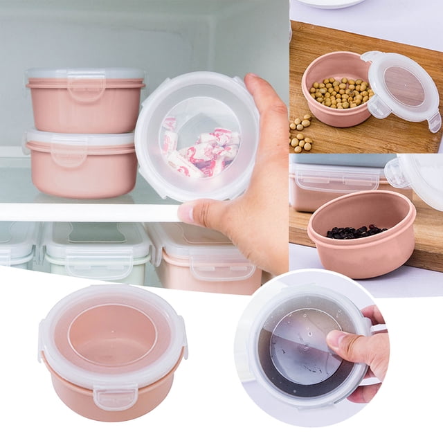 Oleegame 1PC Blue Juice Simple Refrigerator Preservation Box Small Lunch Box Kitchen Lunch Box Plastic Storage Box Sealed Box For Lunch Kitchen Arrangement
