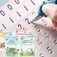 thumbnail image 1 of Zhuge Magic Ink Copybooks for Kids Reusable Handwriting Workbooks for Preschools Grooves Template Design and Handwriting Aid Practice for Kids The Print Writing (4 Books with Pens), 1 of 5