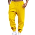 thumbnail image 2 of Men Casual Fashion Breathable Exercise Draw Rope Waist Pocket Elasticity Bind The Feet Pants, 2 of 7