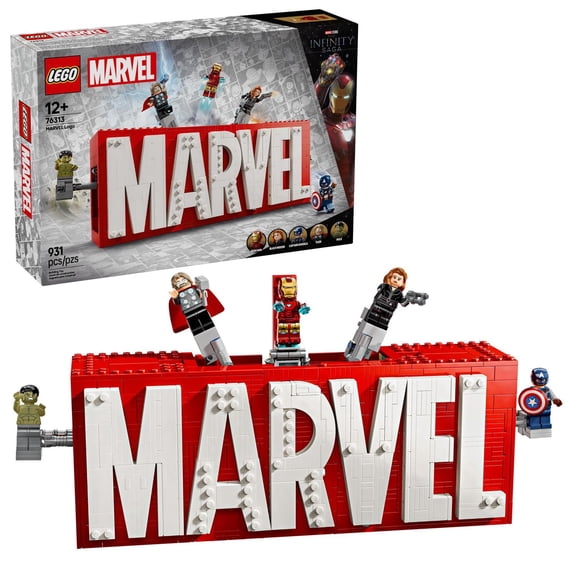 LEGO Super Heroes Marvel Logo et figurines MARVEL 76313 Ensemble de construction (931 pièces)