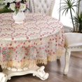 thumbnail image 2 of QJUHUNG Lace Round Tablecloth Embroidery Coffee Table Cover for Dining Room Picnic Wedding Party Banquet Home Decor, 2 of 4