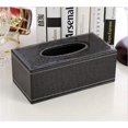 thumbnail image 1 of ORUYROP Leather Tissue Box Holder-Waterproof Rectangular Tissue Box Cover Vintage Napkin Paper Holder for Home,Office&Car Decor (Black e), 1 of 1