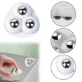 thumbnail image 2 of IMENGL Liquidation! Delayuji Roue Universelle Roulettes Autocollantes pour Petits Appareils Rotation à 360° Mini Roulettes pour Rangement de Meubles 4 Pcs Drcoevo Taille Unique Blanc, 2 of 9