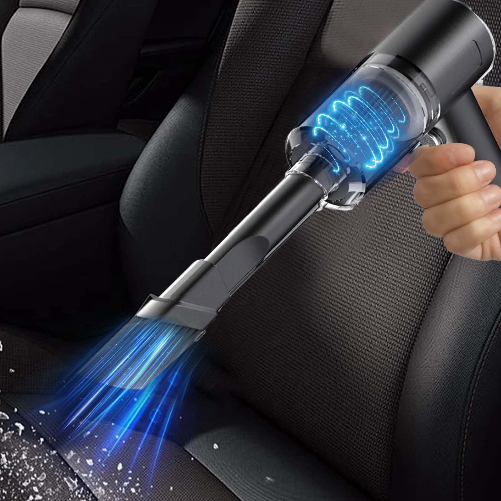 Meitianfacai Handheld Vacuum Cleaner, Car Vacuum Cordless Rechargeable Mini High Power Vacuum Dust Buster for Home Car Outdoor,12.6x5.51in