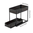 thumbnail image 3 of Under Sink Organizer | Pull Out Storage Rack for Kitchen & Bathroom Cabinets | Multi-Purpose Plastic Drawer Organizer for Laundry Room and Home Storage | 1 Piece, 3 of 6