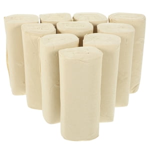 16 Rolls of One Bag Papier d'absorption d'eau Papier de rouleau en bambou Papier de tissu sans cœur pour la toilette à domicile