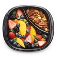 thumbnail image 4 of Rubbermaid TakeAlongs Divided Meal Prep Containers, 556 mL (2.35 Cup), Black, 3 Pack, 4 of 6