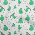 thumbnail image 1 of oneOone Georgette Viscose Green Fabric Kawai Craft Projects Decor Fabric Printed By The Yard 42 Inch Wide-PM, 1 of 5