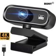 thumbnail image 1 of RONY Caméra Web 4K avec Mise au Point Automatique et Micro à Réduction de Bruit : Caméra PC Plug & Play pour Windows 11/10/8/7, Vista/7/8/10, Mac, Android, Linux, 1 of 10