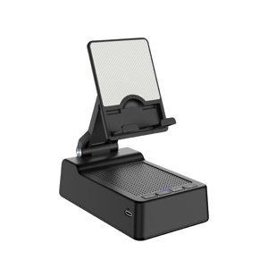NARABB Haut-parleurs Bluetooth Portable sans fil Bluetooth Audio Phone Stand Cellulaire Stand With Wireless Bluetooth Speaker Support de téléphone multifonctions avec haut-parleur Bluetooth