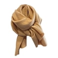 thumbnail image 1 of Decodeary Stay Stylish And Warm Women Luxury Solid Color Single Color And Pleated Scarf light tan, 1 of 6