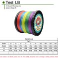 thumbnail image 3 of 300M/500M/1000M/1500M Braided Fishing Line 16 Strands PE Braid Multicolor Super Power Japan Multifilament Line for Crap Fishing 16strands300m Multi Mainline, 3 of 6