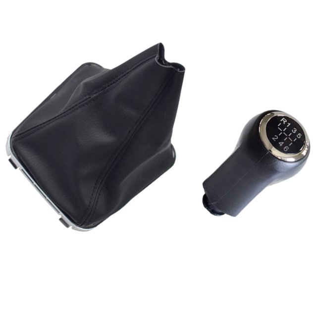 VONKY Driving Experience With ABS And Leather Gear Shift Knob ABS And Leather Materials Easy To Install type 2 1Set