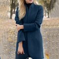 thumbnail image 3 of Women's Long Coat Solid Open Front Cardigan Jacket with Short Sleeve Design, 3 of 5