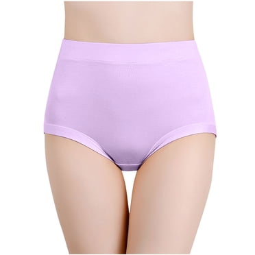 Mrat Culottes Thinx Anti-Fuites Urinaires pour Femmes Culottes Mode pour Femmes Culottes Confortables en Coton Taille Haute sous-Vêtements pour Femmes Culottes en Coton Culottes Garçonnes sous-Vêtements pour Femmes P-276 Violet 4TG